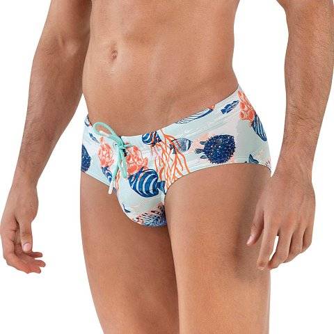 Мужские плавки с морским принтом Acuatic Swimsuit Brief