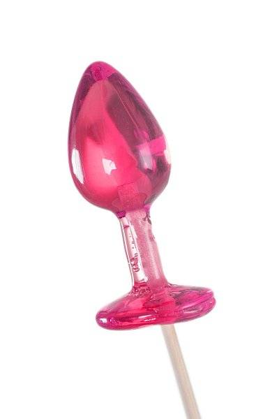 Розовый леденец в форме анальной втулки со вкусом айриш крим - 29 гр.
