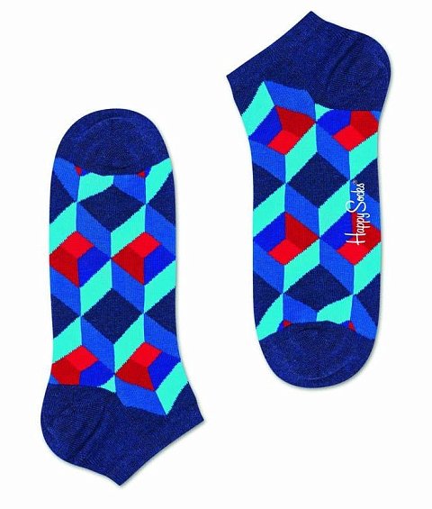 Низкие носки Optic Square Low Sock с цветными зигзагами