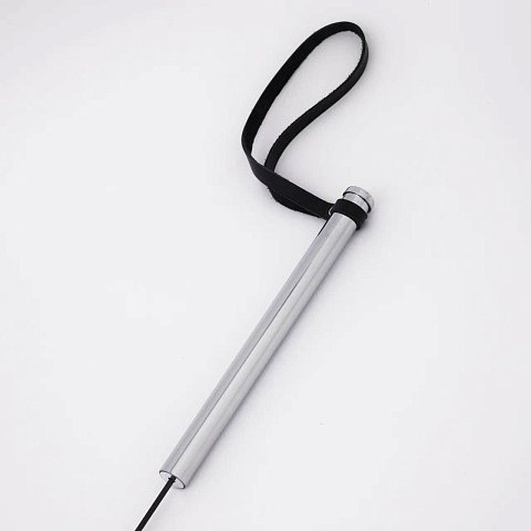 Черный стек с металлической ручкой