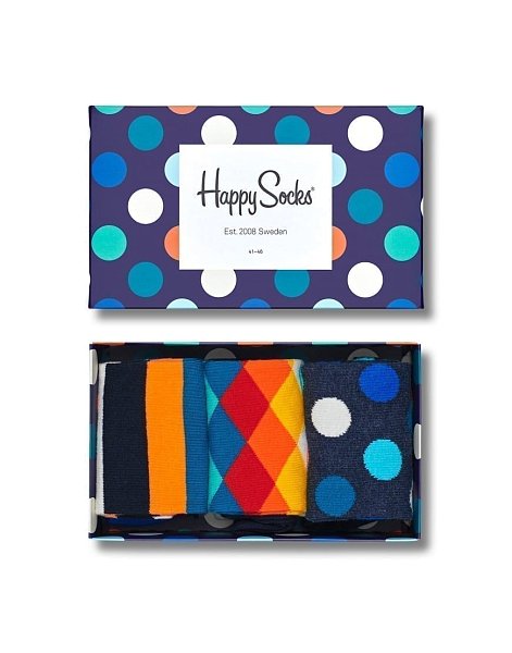 Подарочный набор носков 3-Pack Classic Multi-color Socks Gift Set