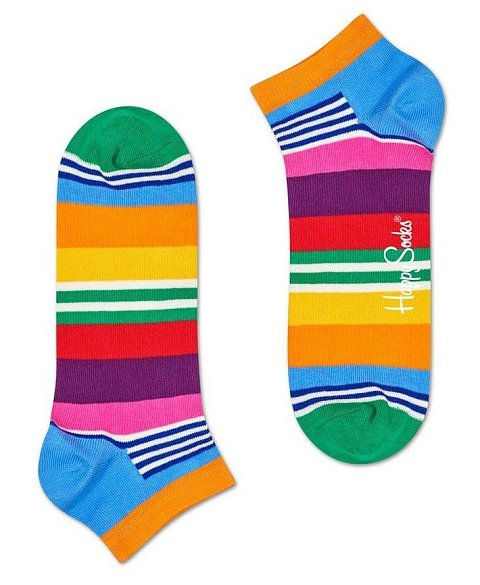 Низкие полосатые носки унисекс Multi Stripe Low Sock