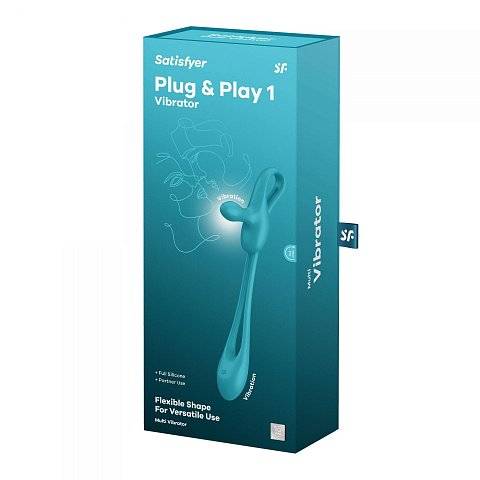 Голубой мультивибратор для пар Satisfyer Plug Play 1