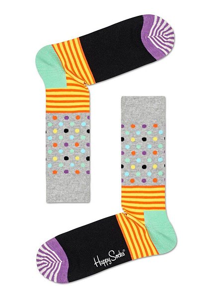 Носки унисекс с точками и полосками Stripes And Dots Sock