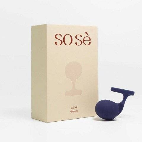 Синий вибростимулятор на пальцы Lunar