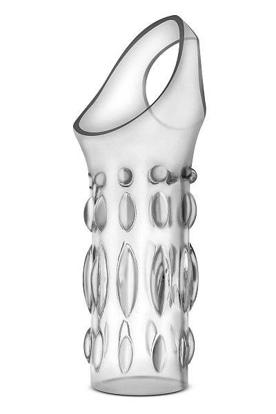 Прозрачная насадка на пенис Stretchy Studded Penis Sleeve Ring