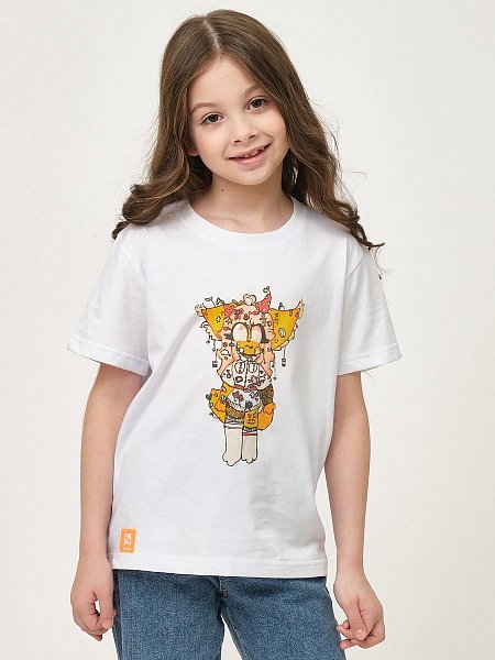 Детская футболка с принтом Gold FFF