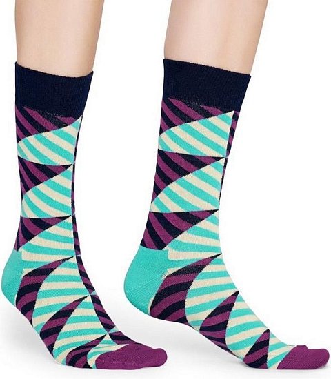 Носки унисекс Diagonal Stripe Sock с диагональными полосками