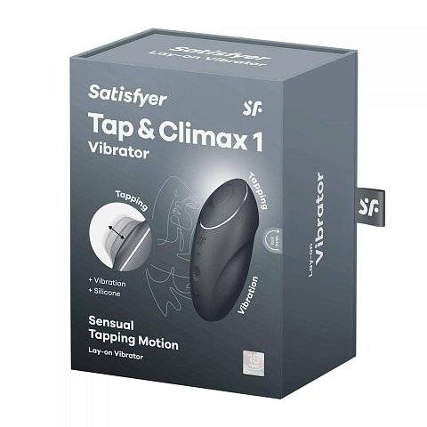 Серый вибростимулятор Tap Climax 1