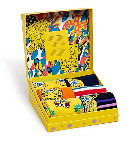 Подарочный набор носков Sponge Bob 6-Pack Gift Box
