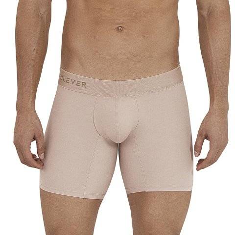 Бежевые удлиненные трусы-боксеры Natura Long Boxer