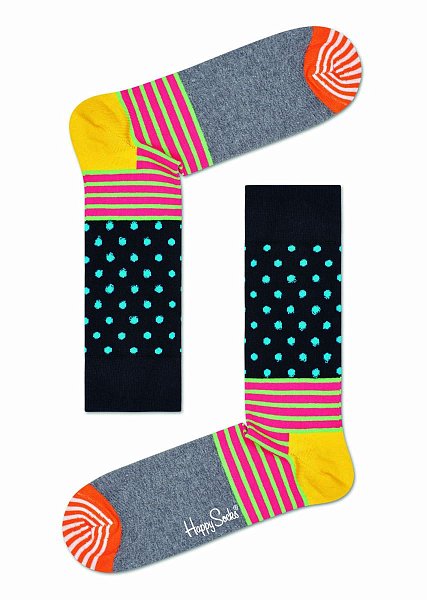 Носки унисекс Stripes And Dots Sock с точками и полосками