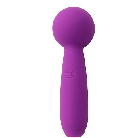 Фиолетовый перезаряжаемый вибратор-wand Pleasure Wand
