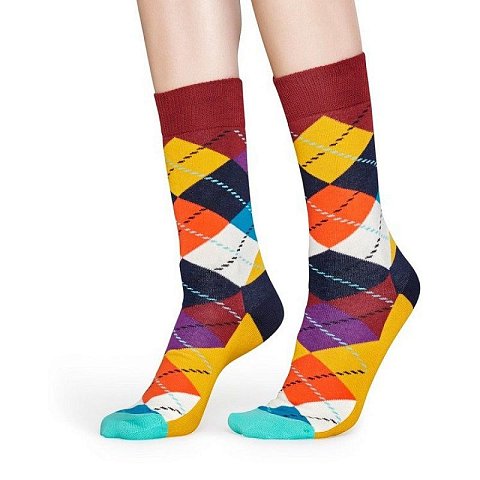 Носки унисекс Argyle Sock с разноцветными ромбами