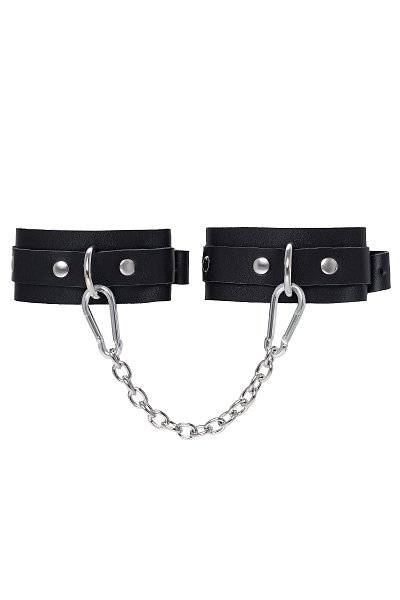 Черные мини-оковы со скруглёнными углами