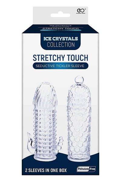 Набор из 2 прозрачных насадок на член Seductive Tickler Sleeves Set