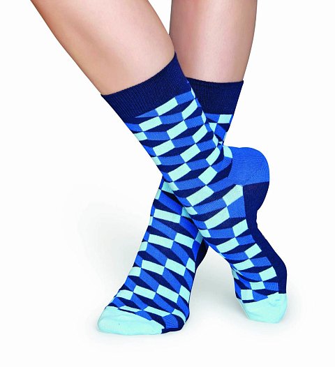 Носки унисекс Filled Optic Sock с диагональными полосками и кирпичиками