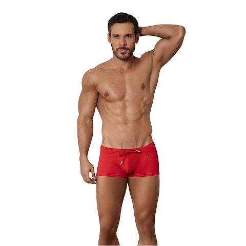 Красные мужские плавки-боксеры Malibu Swimsuit Trunks