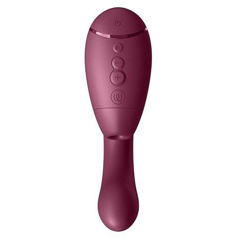 Малиновый двойной стимулятор Womanizer Next Duo