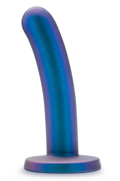 Синяя насадка с гладкой поверхностью Surrender 5.75 Inch Intermediate Pegging Dildo - 14,6 см.