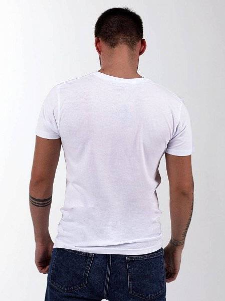 Мужская футболка с брендированным принтом на груди
