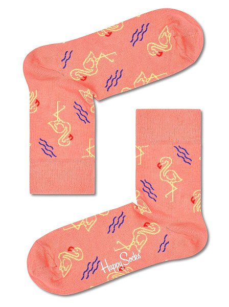 Носки унисекс Flamingo 1/2 Crew Sock с фламинго