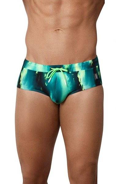 Зеленые плавки-брифы с принтом Torry Verde Swimsuit Brief