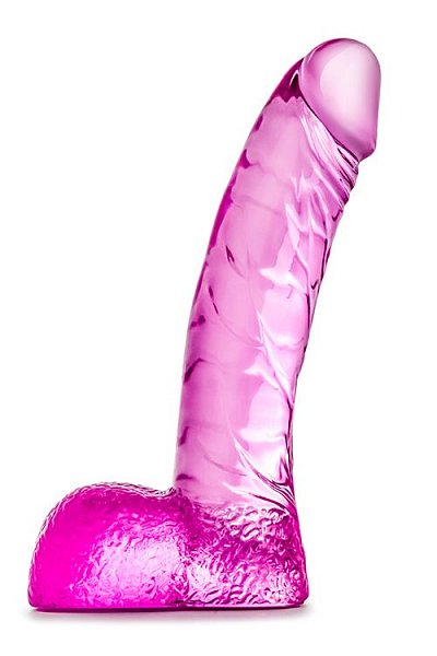 Ярко-розовый фаллоимитатор Ding Dong - 14 см.