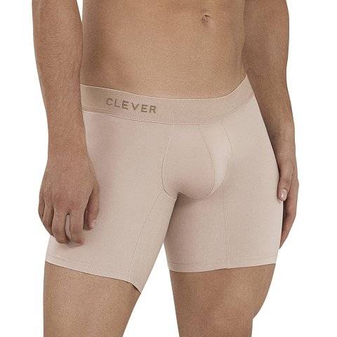 Бежевые удлиненные трусы-боксеры Natura Long Boxer