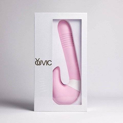 Розовый вибростимулятор зоны G 2-в-1