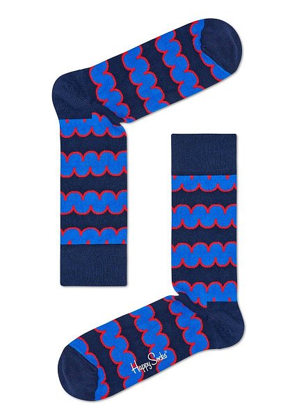 Носки унисекс Dressed Square Crew Sock с цветными волнами