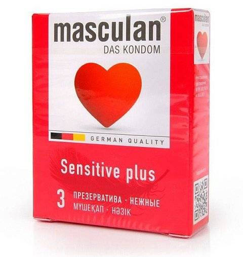 Презервативы Masculan Sensitive plus - 3 шт.