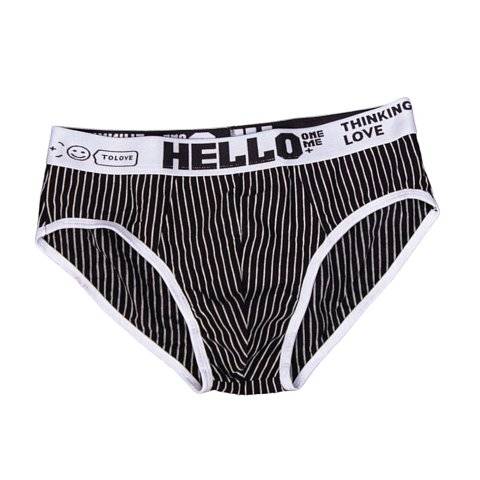 Набор из 4 мужских трусов-брифов в тонкую полоску