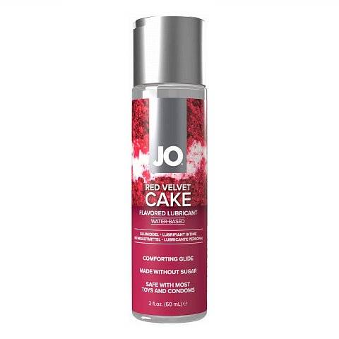 Лубрикант на водной основе JO H2O Red Velvet Cake Flavored Lubricant - 60 мл.