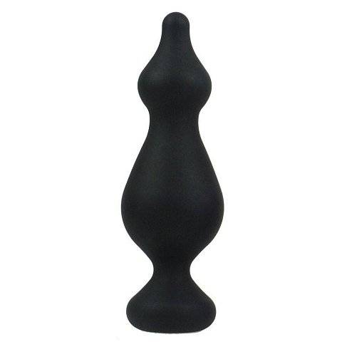 Черная анальная втулка Amuse L - 13,8 см.