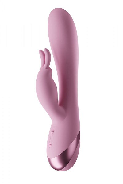 Розовый перезаряжаемый вибратор Lily - 19,6 см.