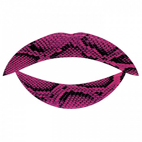 Lip Tattoo Фиолетовая змея