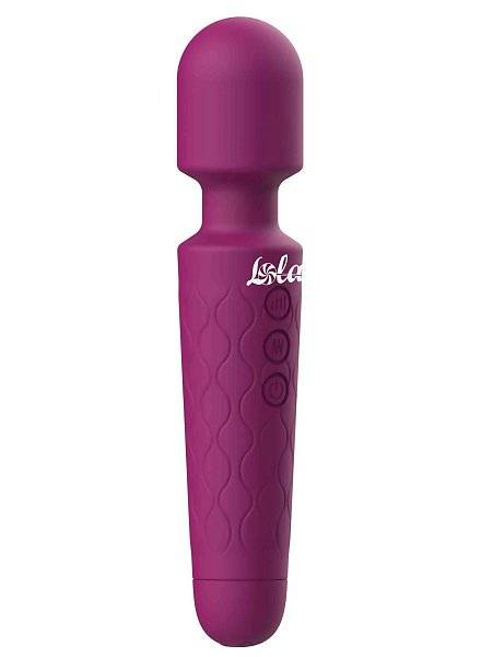 Сливовый жезловый вибромассажер Dreaming Wand - 20 см.