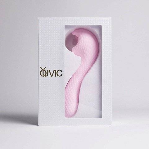 Розовый вибромассажёр с деликатными токами