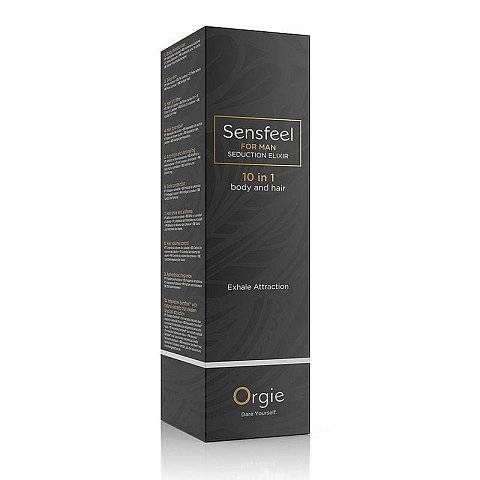 Мужской лосьон для тела и волос с феромонами Orgie Sensfeel For Man Pheromone Seduction Elixir - 100 мл.