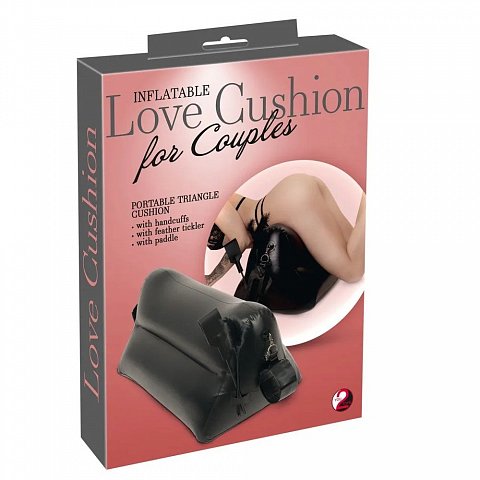 Надувная любовная подушка Portable Triangle Cushion с аксессуарами