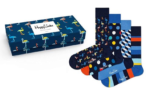 Подарочный набор 4-Pack Navy Socks Gift Set