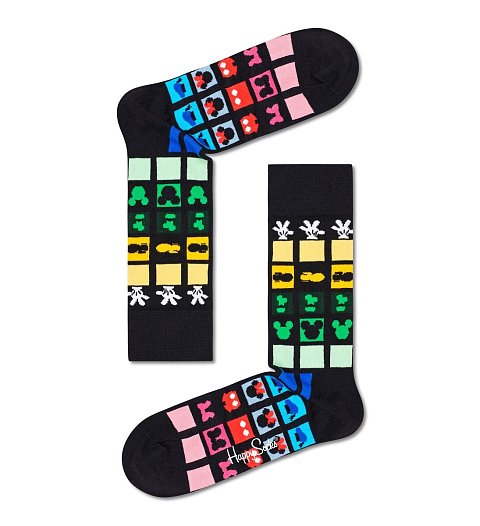 Черные носки унисекс Disney Sock с цветным принтом