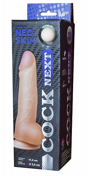 Фаллоимитатор с мошонкой COCK NEXT 6 - 17,3 см.