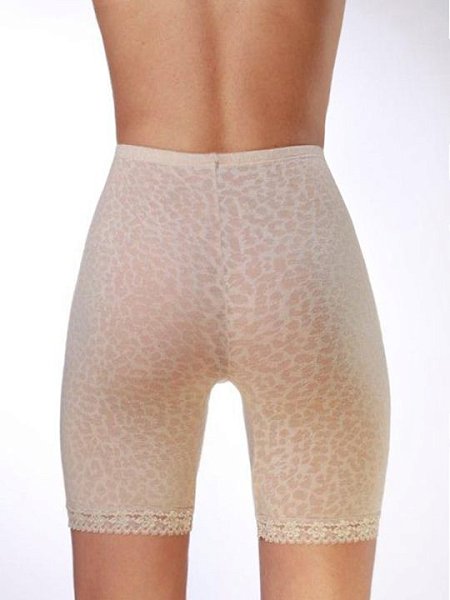 Мягкие эластичные панталоны с леопардовым принтом