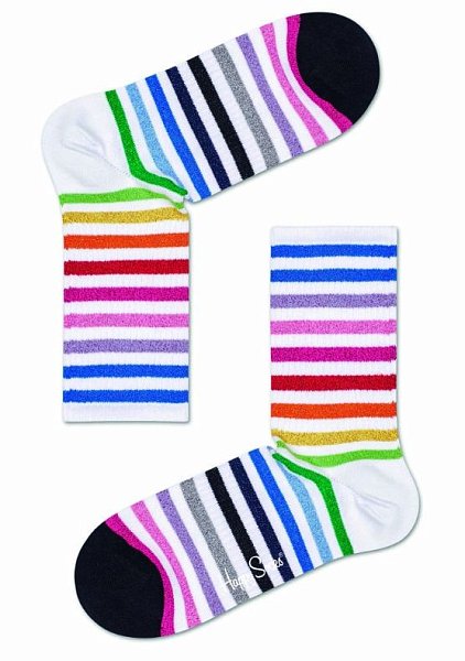 Носки унисекс Rainbow Stripe 3/4 Crew Sock с цветными полосками