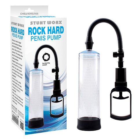 Прозрачная поршневая помпа Rock Hard Penis Pump