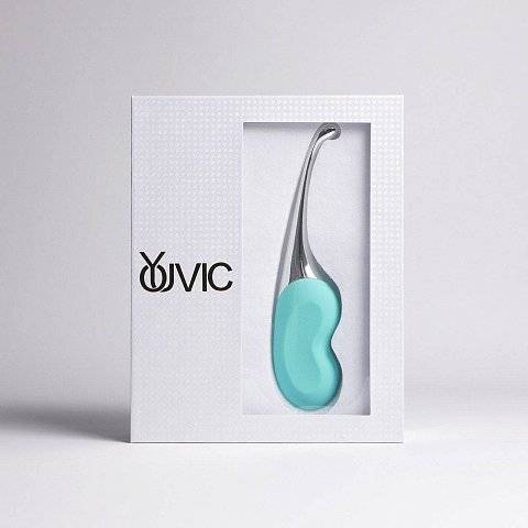 Бирюзовый клиторальный вибростимулятор Youvic