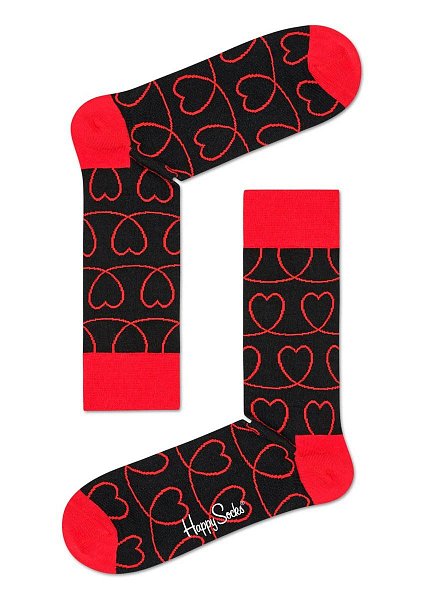 Носки унисекс Loveline Sock с сердечками