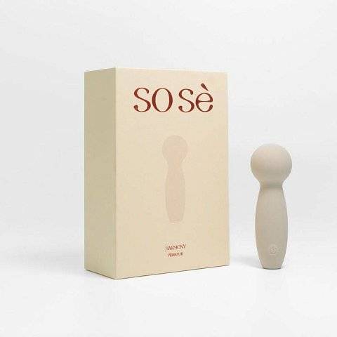 Серый мини-вибромассажёр Harmony